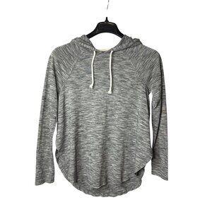 Mossimo Supply Co Womens Hooded Top S Pullover Lightweight Drawstring Side Slits